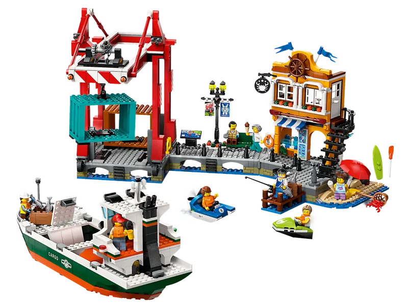 Seaside Harbor with Cargo Ship by LEGO – product photo 3 of 12