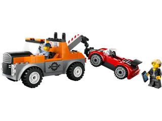 Sleepwagen en sportautoreparatie van LEGO – productfoto 1 van 9