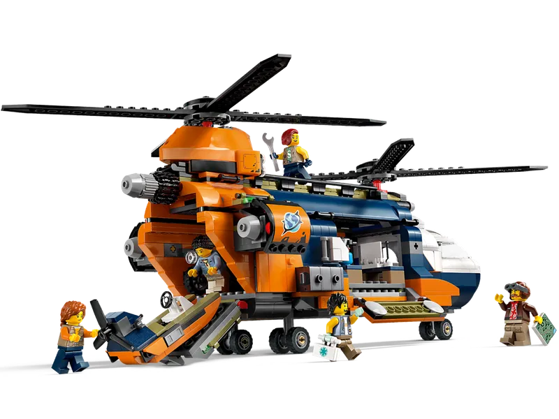 Jungleonderzoekers: helikopter bij de basis van LEGO – productfoto 2 van 12