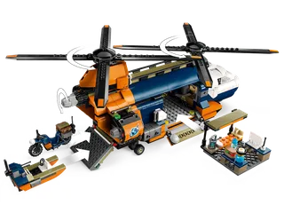 Jungleonderzoekers: helikopter bij de basis van LEGO – productfoto 3 van 12