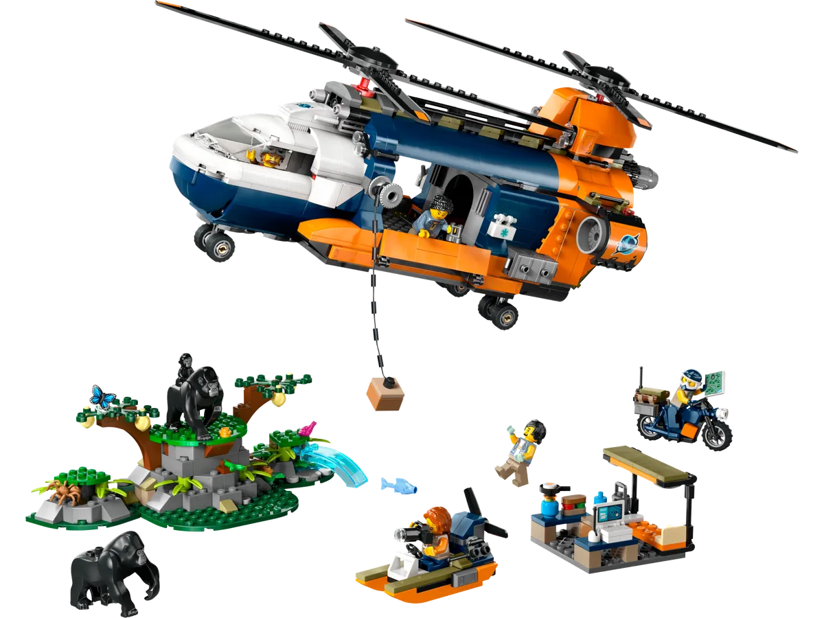 LEGO Jungle Explorer Helicopter at Base Camp (60437)
