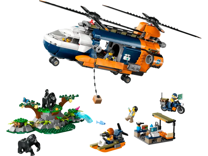 Jungle Explorer Helicopter at Base Camp