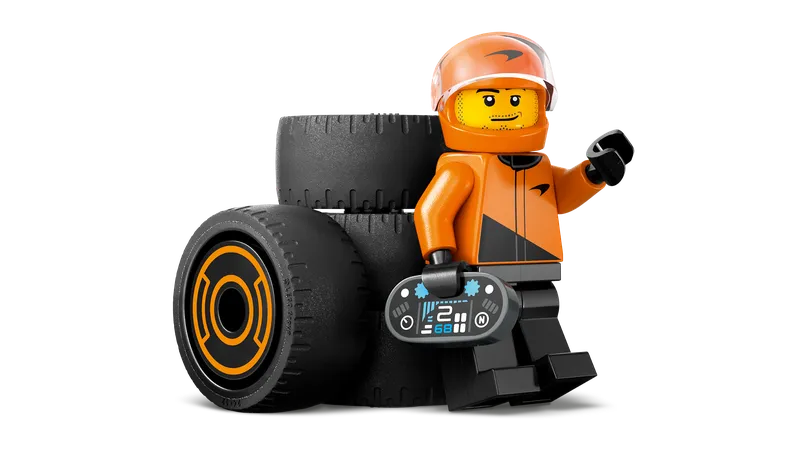 LEGO 60442 F1 Driver with McLaren Race Car detail image