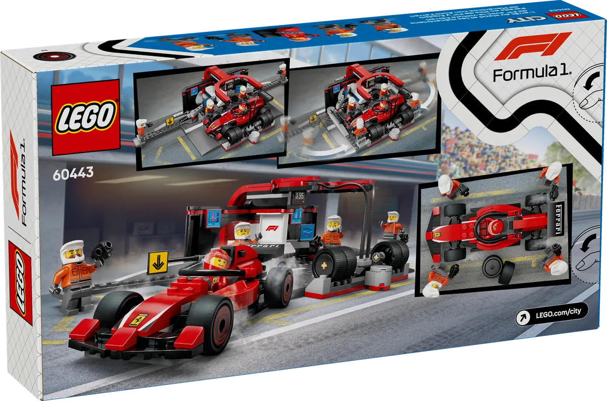 LEGO F1® Pit Stop & Pit Crew with Ferrari Car (60443) - Bild 9