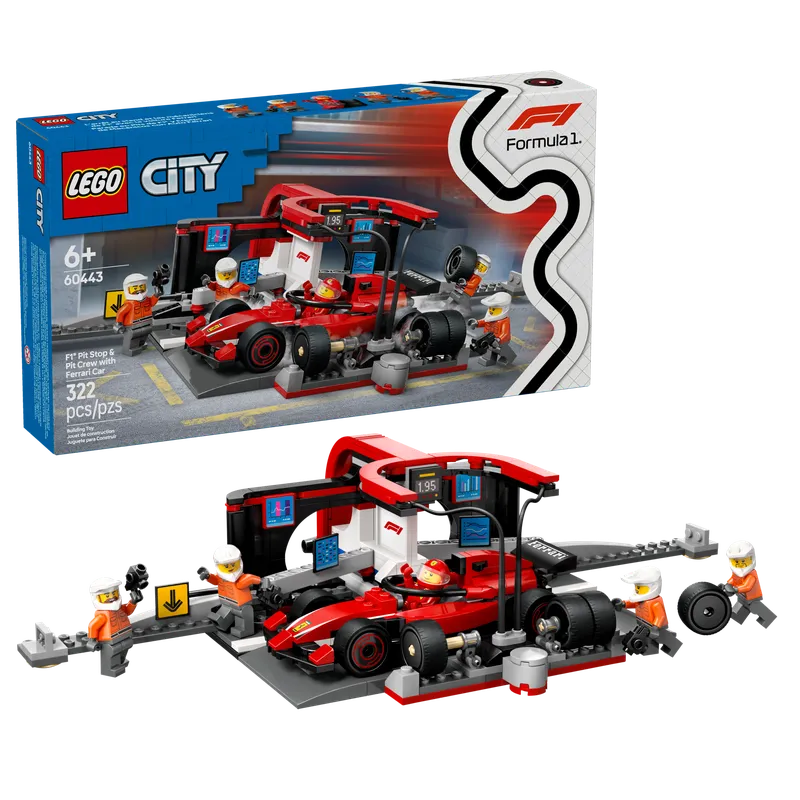 F1® Pit Stop & Pit Crew with Ferrari Car von LEGO – Produktfoto 2 von 10