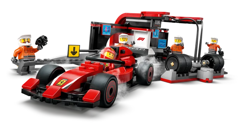 F1® Pit Stop & Pit Crew with Ferrari Car von LEGO – Produktfoto 3 von 10