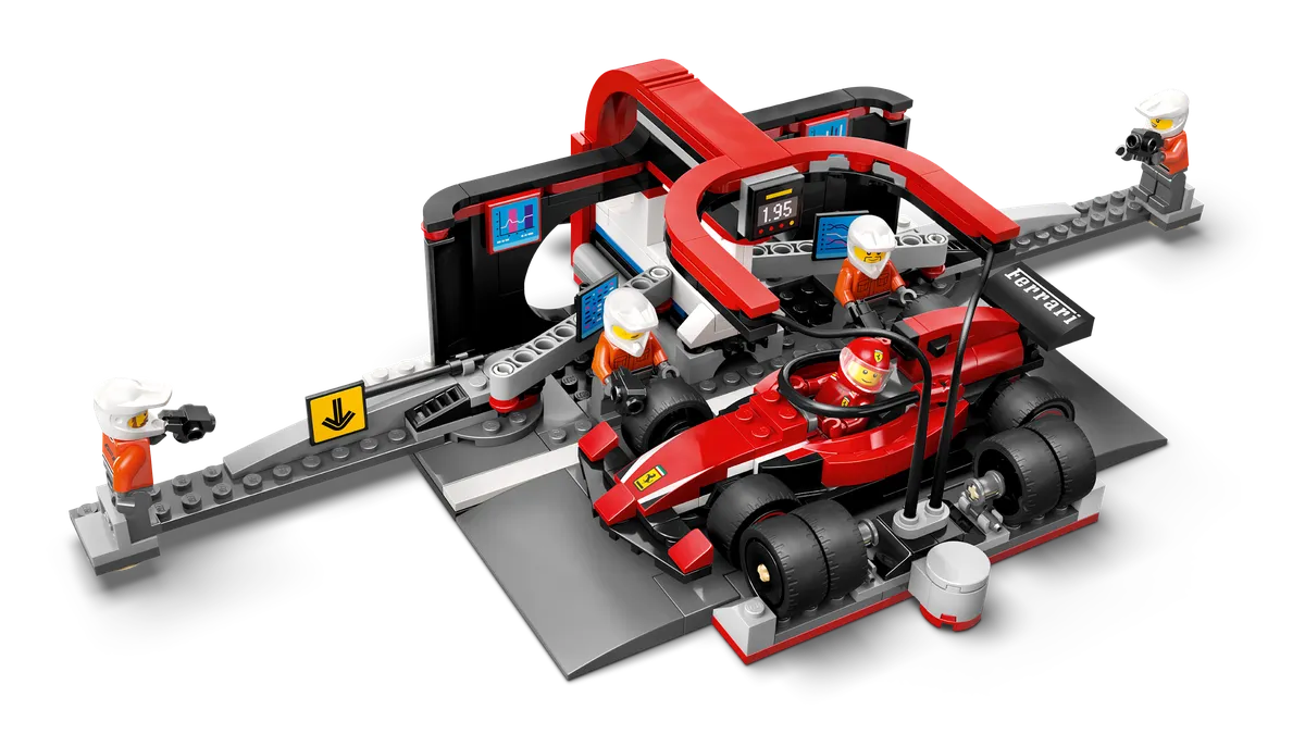 LEGO F1® Pit Stop & Pit Crew with Ferrari Car (60443) - Bild 1