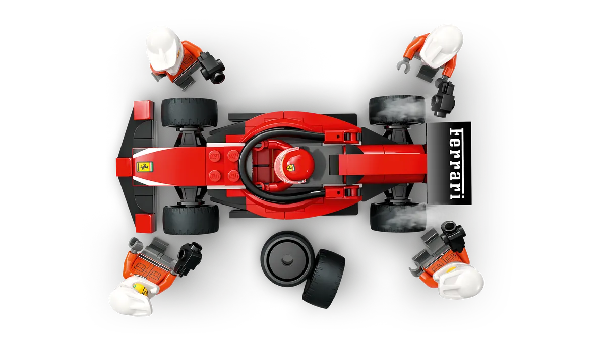 LEGO F1® Pit Stop & Pit Crew with Ferrari Car (60443) - Bild 2