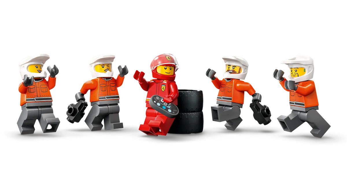 LEGO F1® Pit Stop & Pit Crew with Ferrari Car (60443) - Bild 3