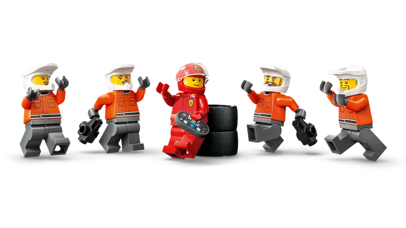 F1® Pit Stop & Pit Crew with Ferrari Car von LEGO – Produktfoto 6 von 10