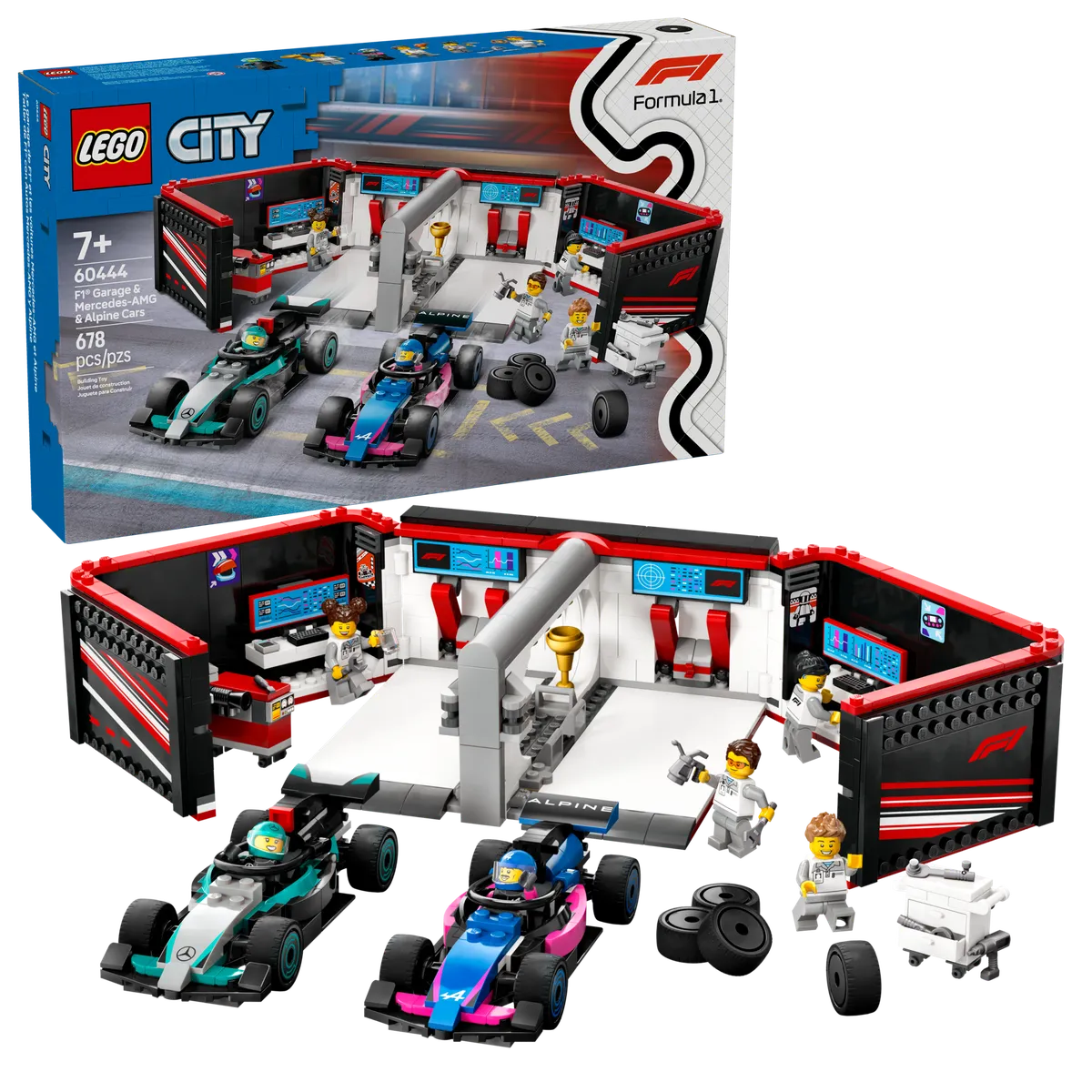 LEGO F1® Garage & Mercedes-AMG & Alpine Cars (60444) - Bild 9