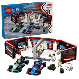 LEGO F1® Garage & Mercedes-AMG & Alpine Cars (60444) - afbeelding 9