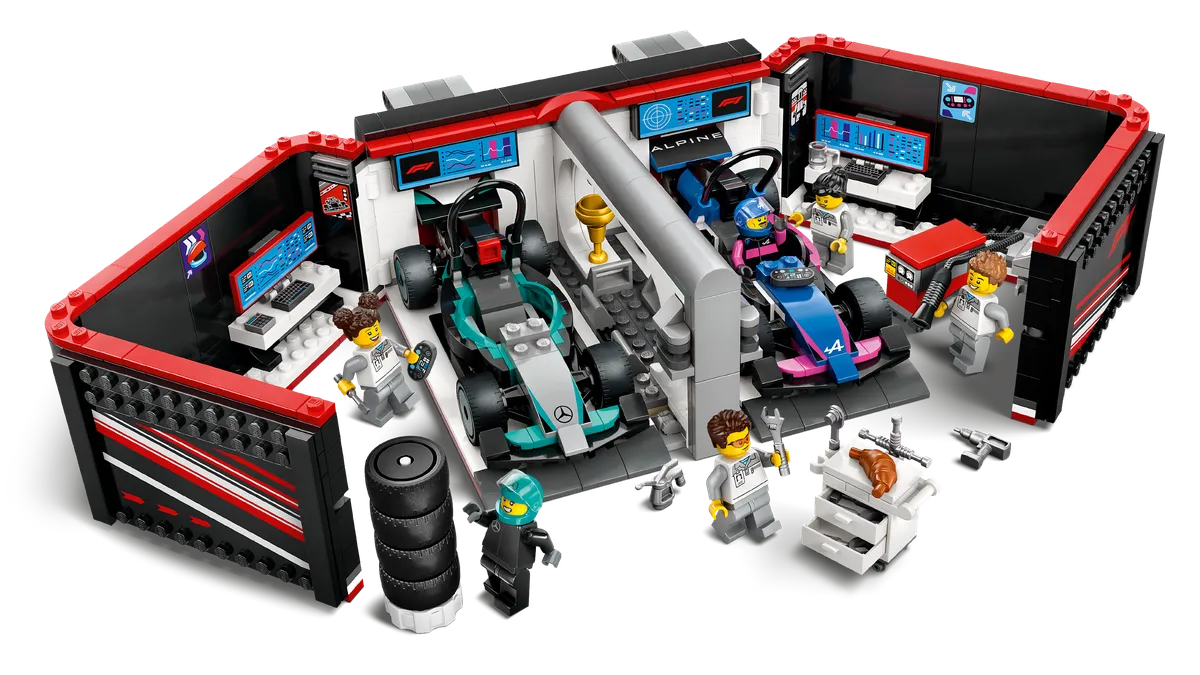 LEGO F1® Garage & Mercedes-AMG & Alpine Cars (60444)