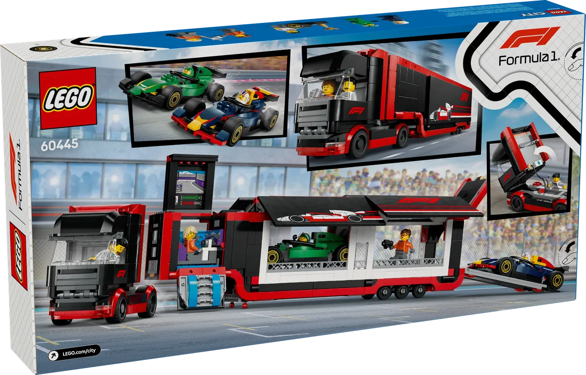 LEGO F1® Truck with RB20 & AMR24 F1® Cars (60445) - afbeelding 11