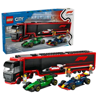 F1® truck met RB20 en AMR24 F1® auto's van LEGO – productfoto 2 van 12