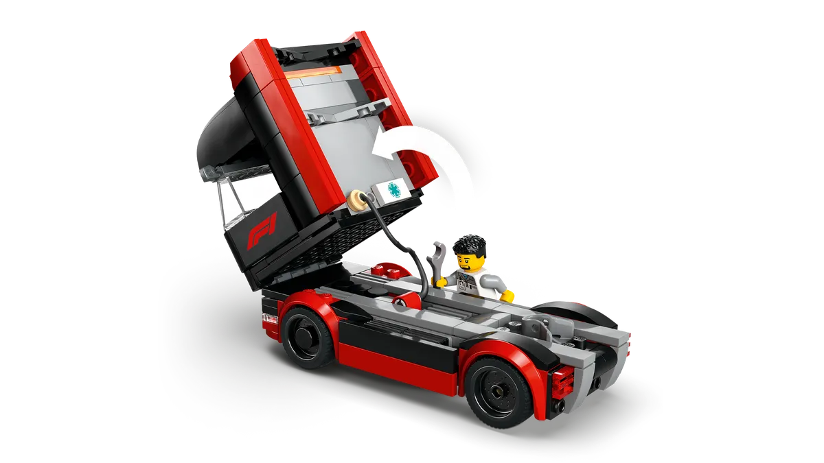 LEGO F1® Truck with RB20 & AMR24 F1® Cars (60445) - afbeelding 2