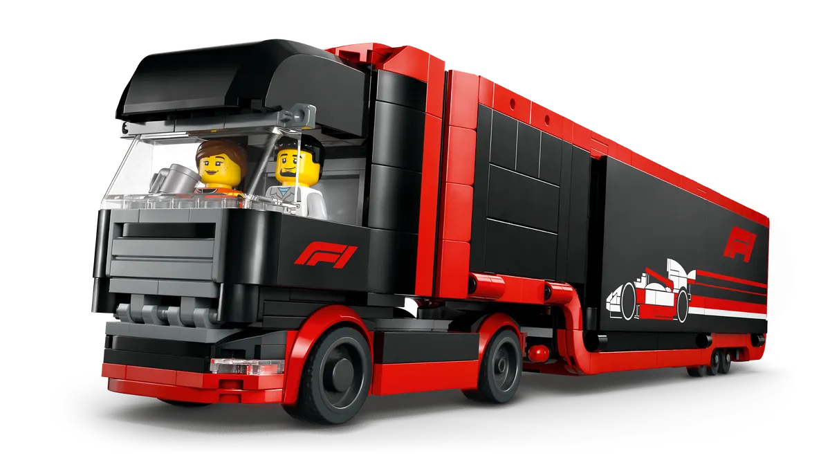 LEGO F1® Truck with RB20 & AMR24 F1® Cars (60445) - afbeelding 3