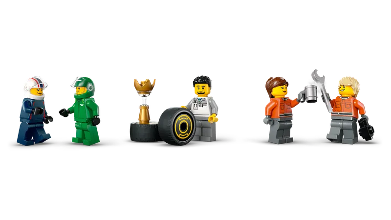 F1® truck met RB20 en AMR24 F1® auto's van LEGO – productfoto 7 van 12