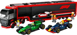 F1® truck met RB20 en AMR24 F1® auto's van LEGO – productfoto 1 van 12