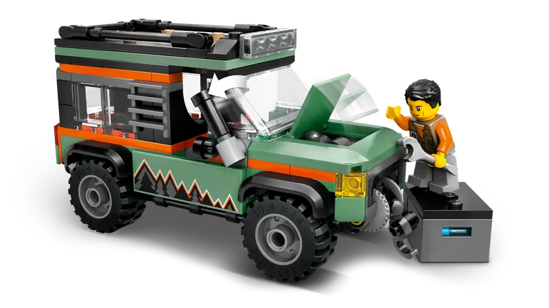 4x4 terreinwagen voor in de bergen van LEGO – productfoto 4 van 11