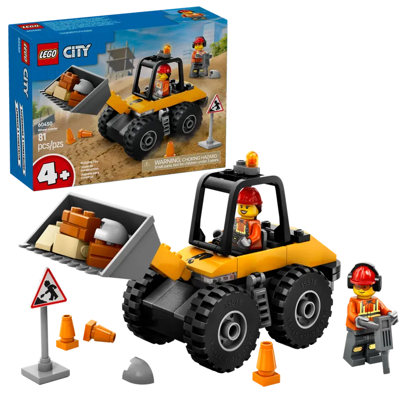 Gele wiellader van LEGO – productfoto 6 van 7