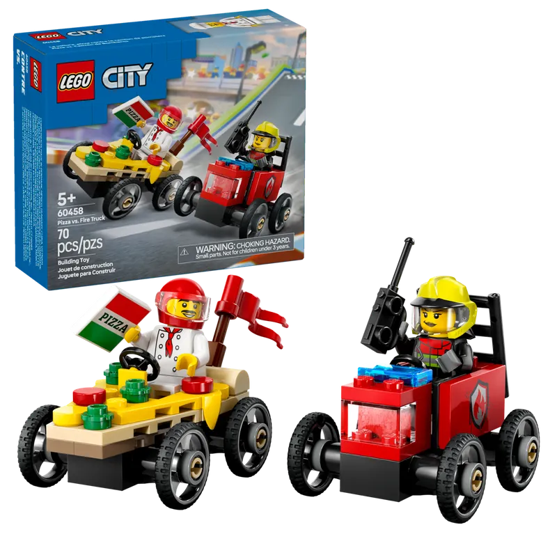Pizza vs. Fire Truck Race Car Pack by LEGO – product photo 8 of 9