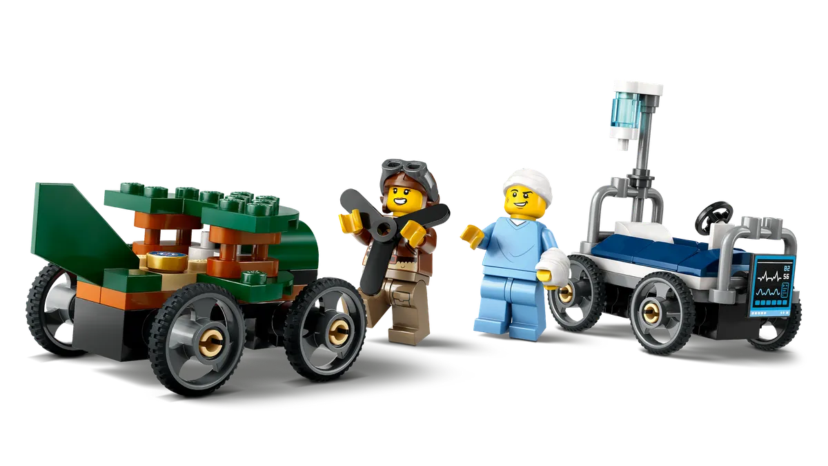 LEGO Airplane vs. Hospital Bed Race Car Pack (60459)