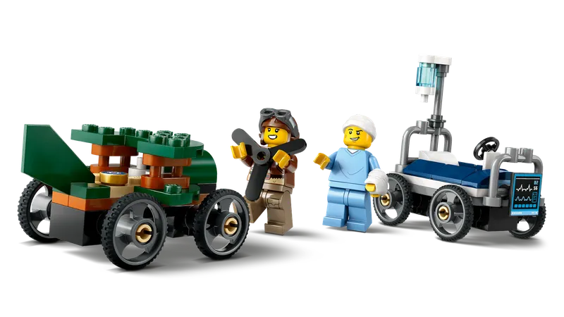Airplane vs. Hospital Bed Race Car Pack