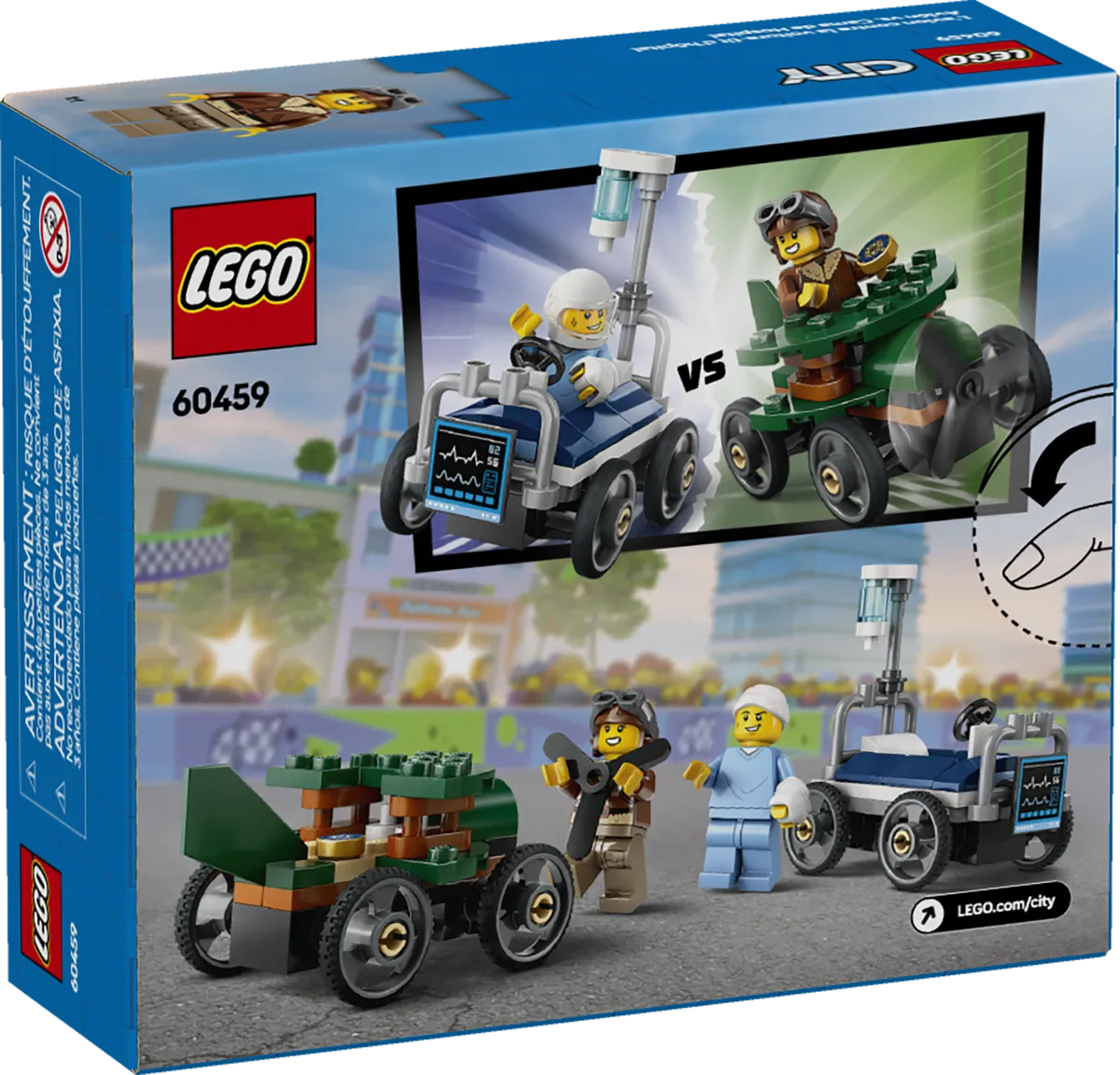 LEGO Airplane vs. Hospital Bed Race Car Pack (60459) - Bild 7
