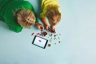 Red Farm Tractor with Trailer & Sheep - Image 5 of 8