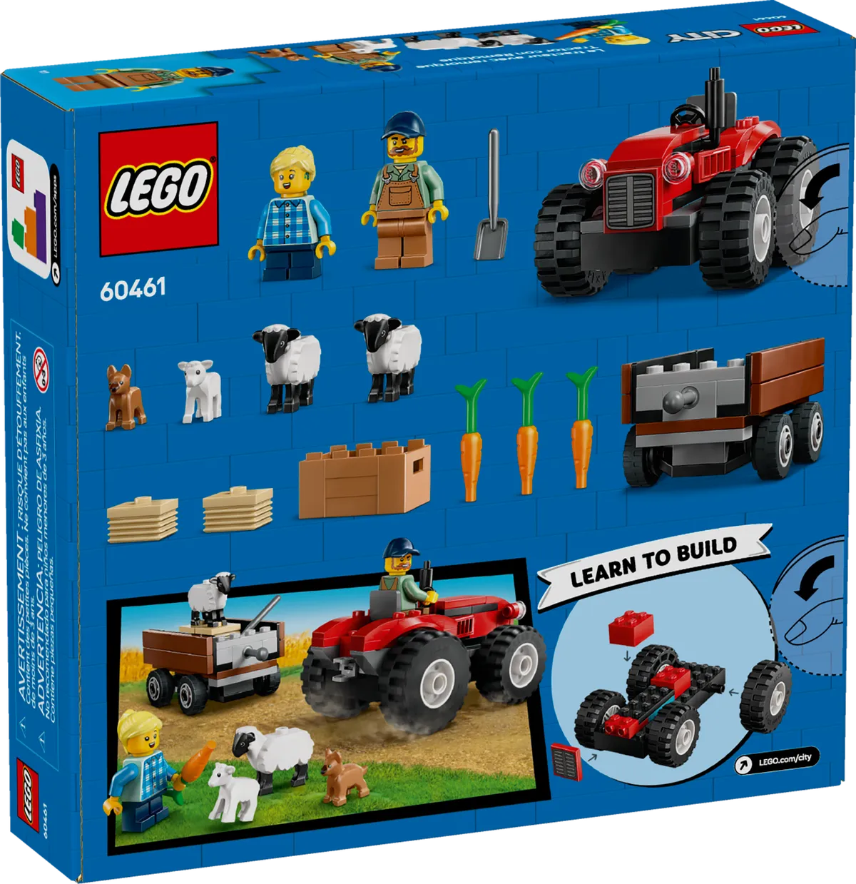 LEGO Red Farm Tractor with Trailer & Sheep (60461) - Bild 7
