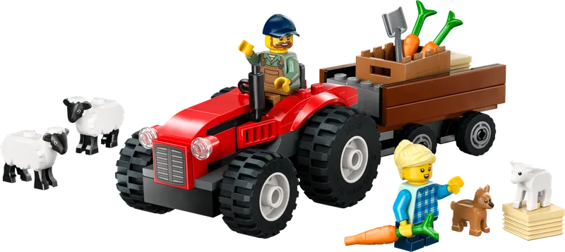 Red Farm Tractor with Trailer & Sheep by LEGO – product photo 3 of 8