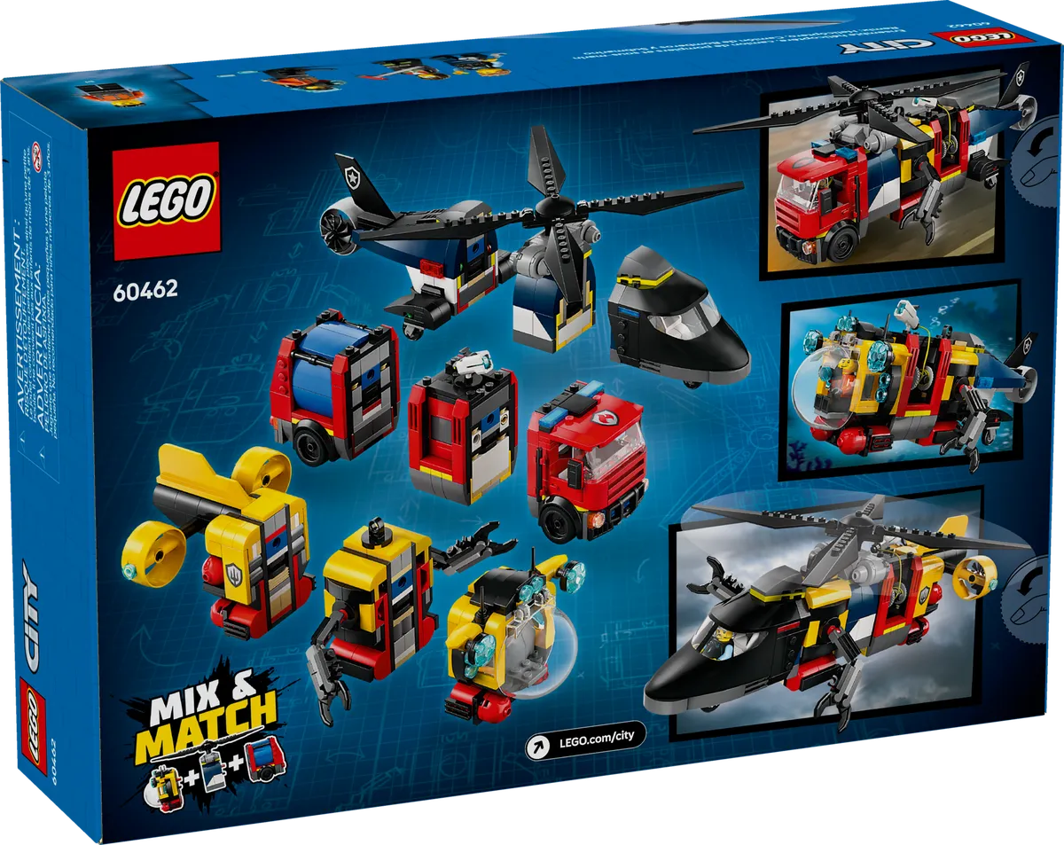 LEGO Helicopter, Fire Truck & Submarine Remix (60462) - Bild 10