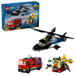 LEGO Helicopter, Fire Truck & Submarine Remix (60462) - afbeelding 1