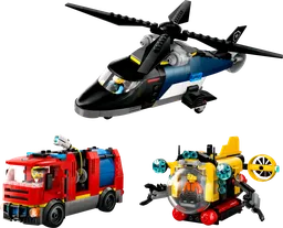 LEGO Helicopter, Fire Truck & Submarine Remix (60462)