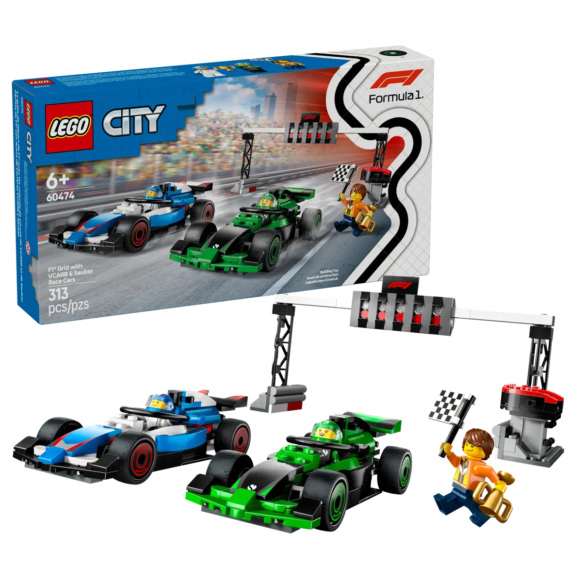 LEGO F1® Grid with VCARB & Sauber Race Cars (60474) - image 3