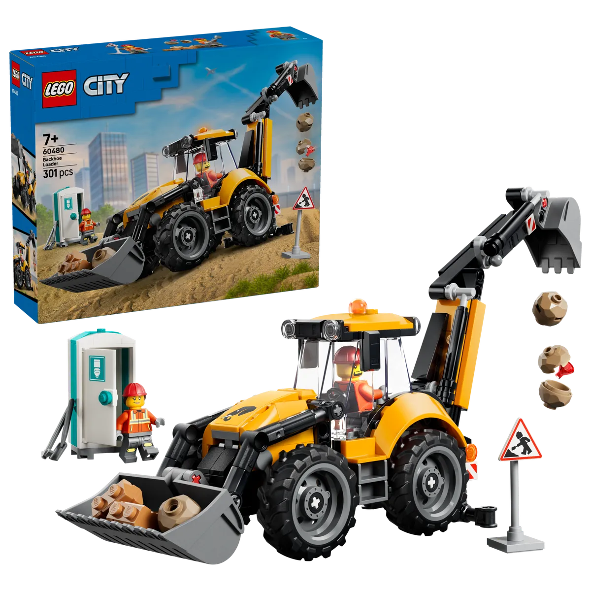LEGO Yellow Backhoe Loader (60480) - Bild 6