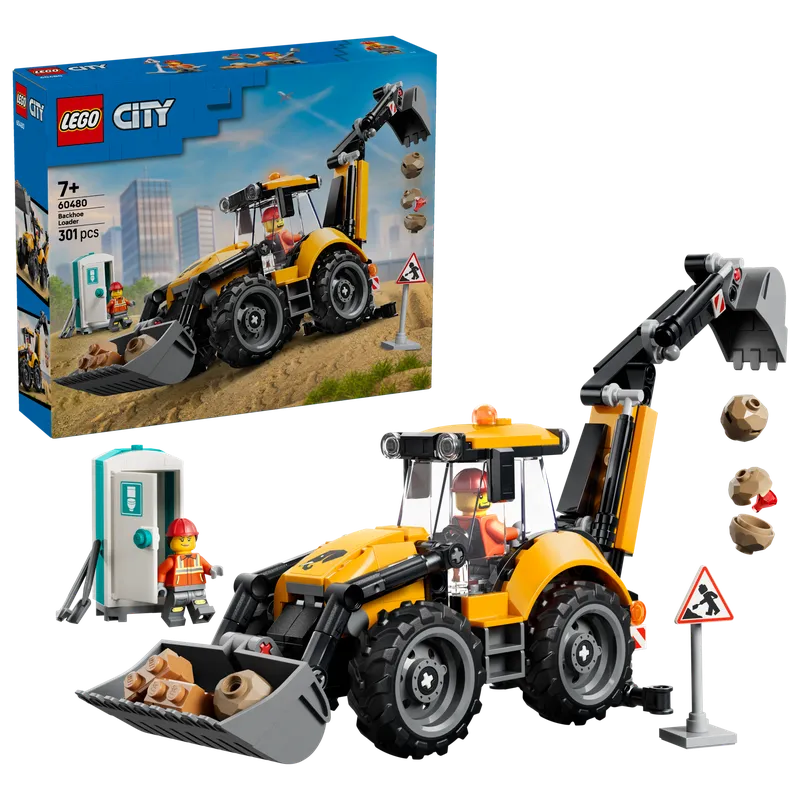 Yellow Backhoe Loader by LEGO – product photo 2 of 12