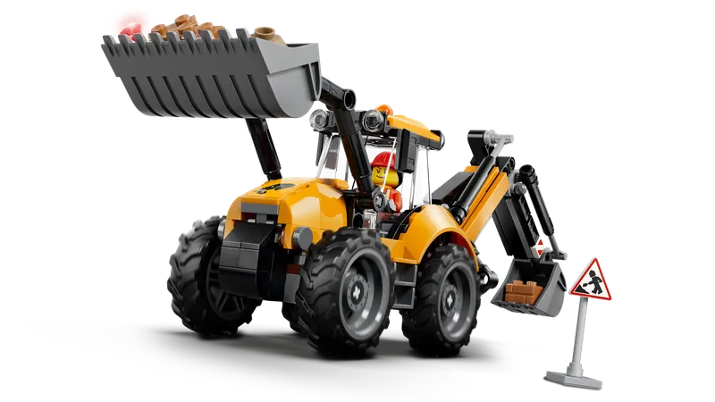 Yellow Backhoe Loader by LEGO – product photo 3 of 12