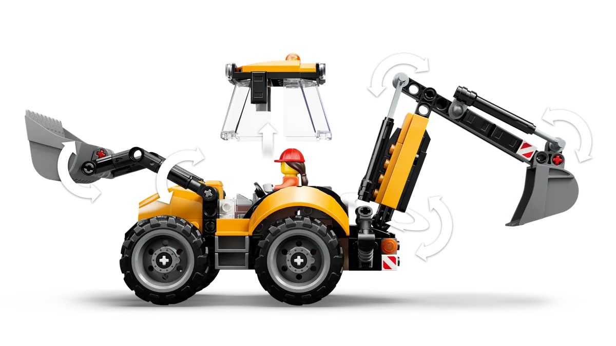 LEGO Yellow Backhoe Loader (60480) - Bild 4