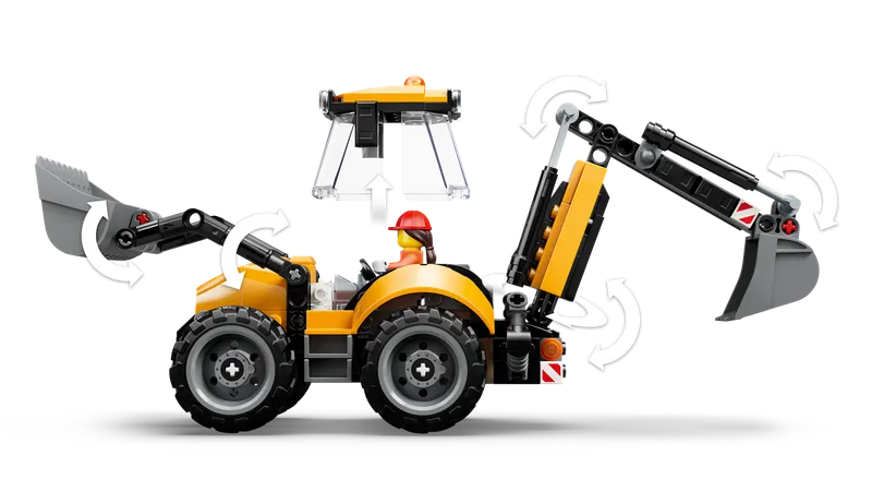 Yellow Backhoe Loader by LEGO – product photo 6 of 12