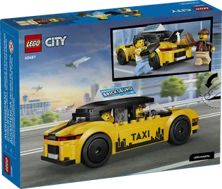 Gele taxi van LEGO – productfoto 12 van 12