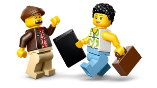 Gele taxi van LEGO – productfoto 3 van 12