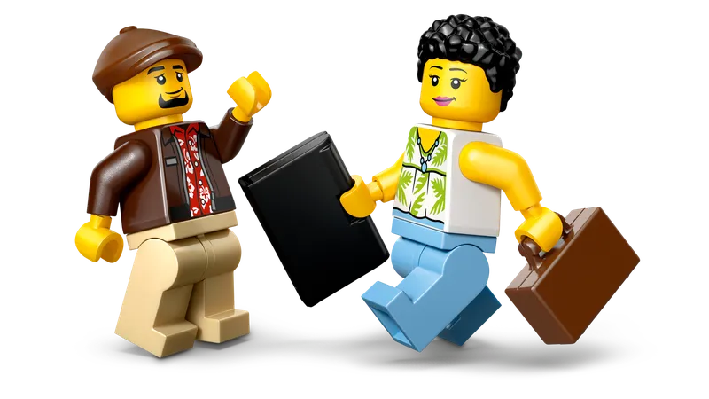 Gele taxi van LEGO – productfoto 3 van 12