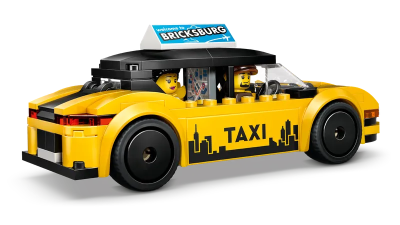 Gele taxi van LEGO – productfoto 4 van 12
