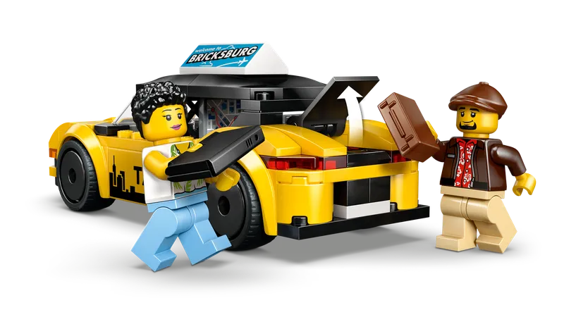 Gele taxi van LEGO – productfoto 5 van 12