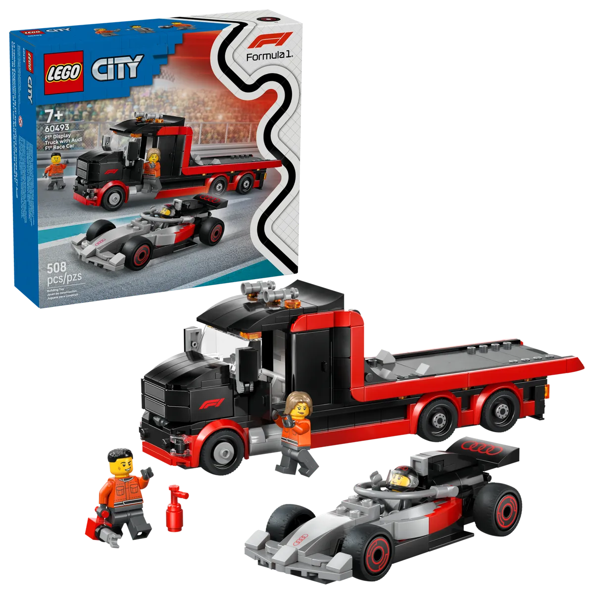 LEGO F1® Display Truck with Audi F1® Race Car (60493) - afbeelding 4