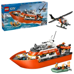 LEGO Coast Guard Rescue Boat & Helicopter (60504) - afbeelding 1