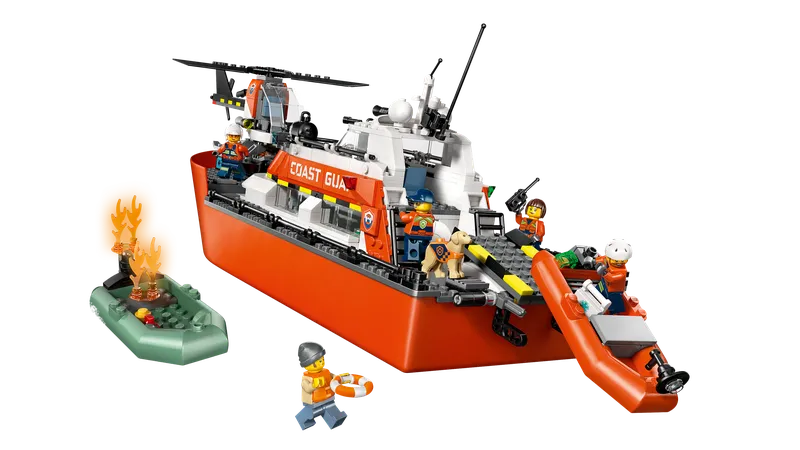 LEGO 60504 Coast Guard Rescue Boat & Helicopter detailbeeld voor de gids LEGO juni 2026: GWP-kansen en eerste Q1-prijsdalingen