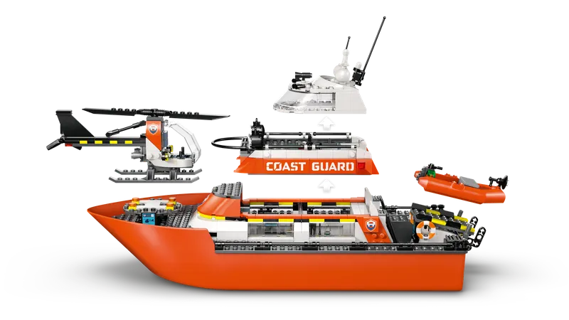 LEGO 60504 Coast Guard Rescue Boat & Helicopter detail image